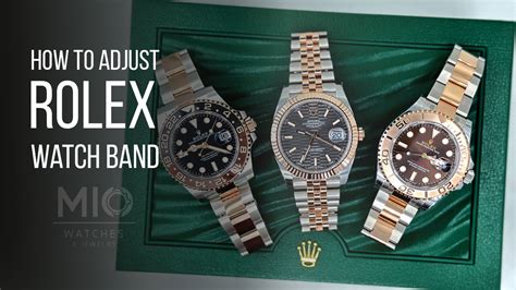 how to adjust rolex band|adjusting a rolex watch band.